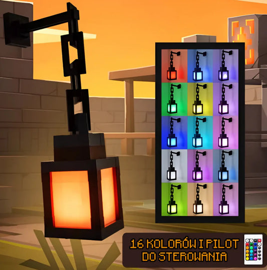 PixelGlow™ – Lampka Minecraft LED do Pokoju Gracza