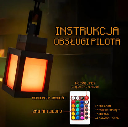 PixelGlow™ – Lampka Minecraft LED do Pokoju Gracza